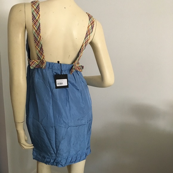 See by Chloé Silk bubble hem dress with deep v-neck and bows on straps - Picture 2 of 6